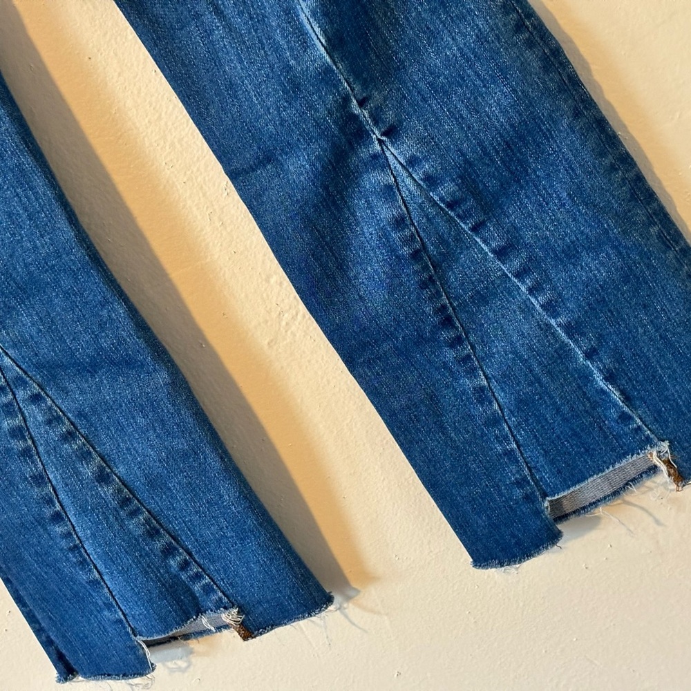 Madewell Cali Demi Boot Jeans Back-Seam Edition Released Raw Hem Size 28 - Picture 9 of 13